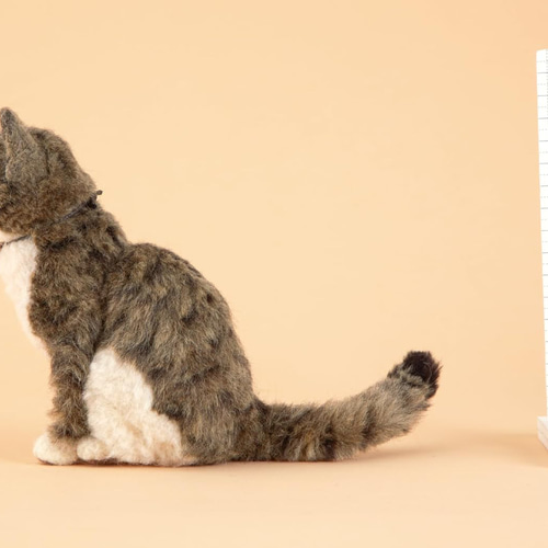 ニードルフェルト 猫 キット ｜サバトラorキジトラ｜羊毛フェルト 植毛