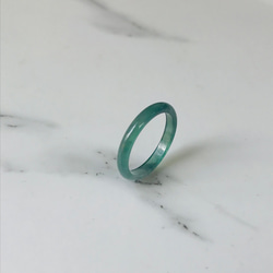 R384-001］ ジェイド JADE ヒスイ 本翡翠 リング 天然石 ミャンマー産 