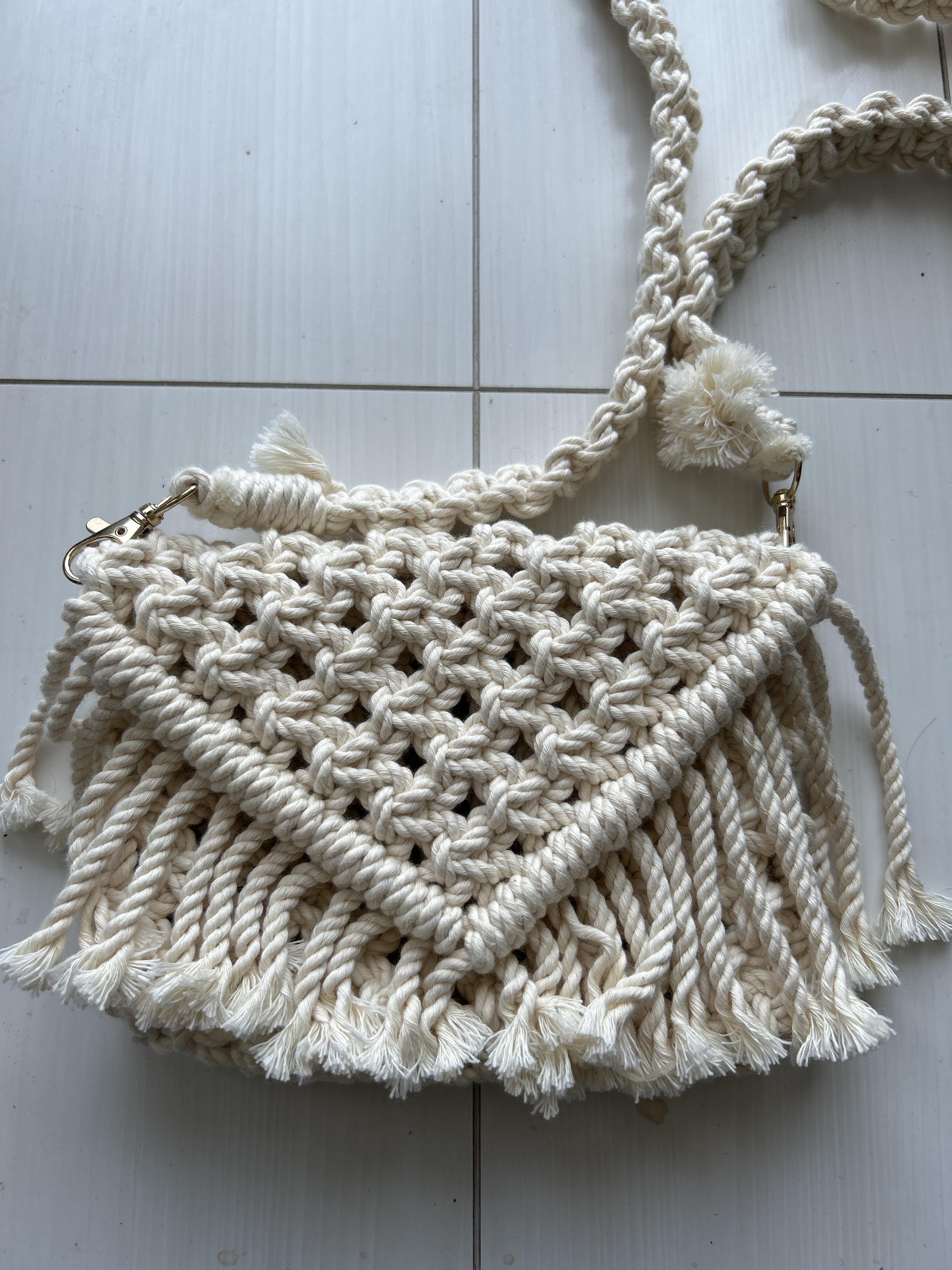 元気チャージ　SUMMER マクラメポシェット