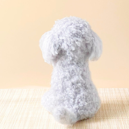 いつでもいっしょ♪ ふわふわシルバートイプードル 犬のぬいぐるみ