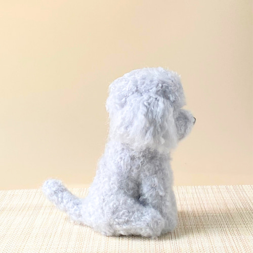 いつでもいっしょ♪ ふわふわシルバートイプードル 犬のぬいぐるみ