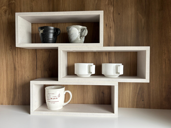 3段マグカップ収納ラック キッチン収納ラック 飾り棚 棚・シェルフ