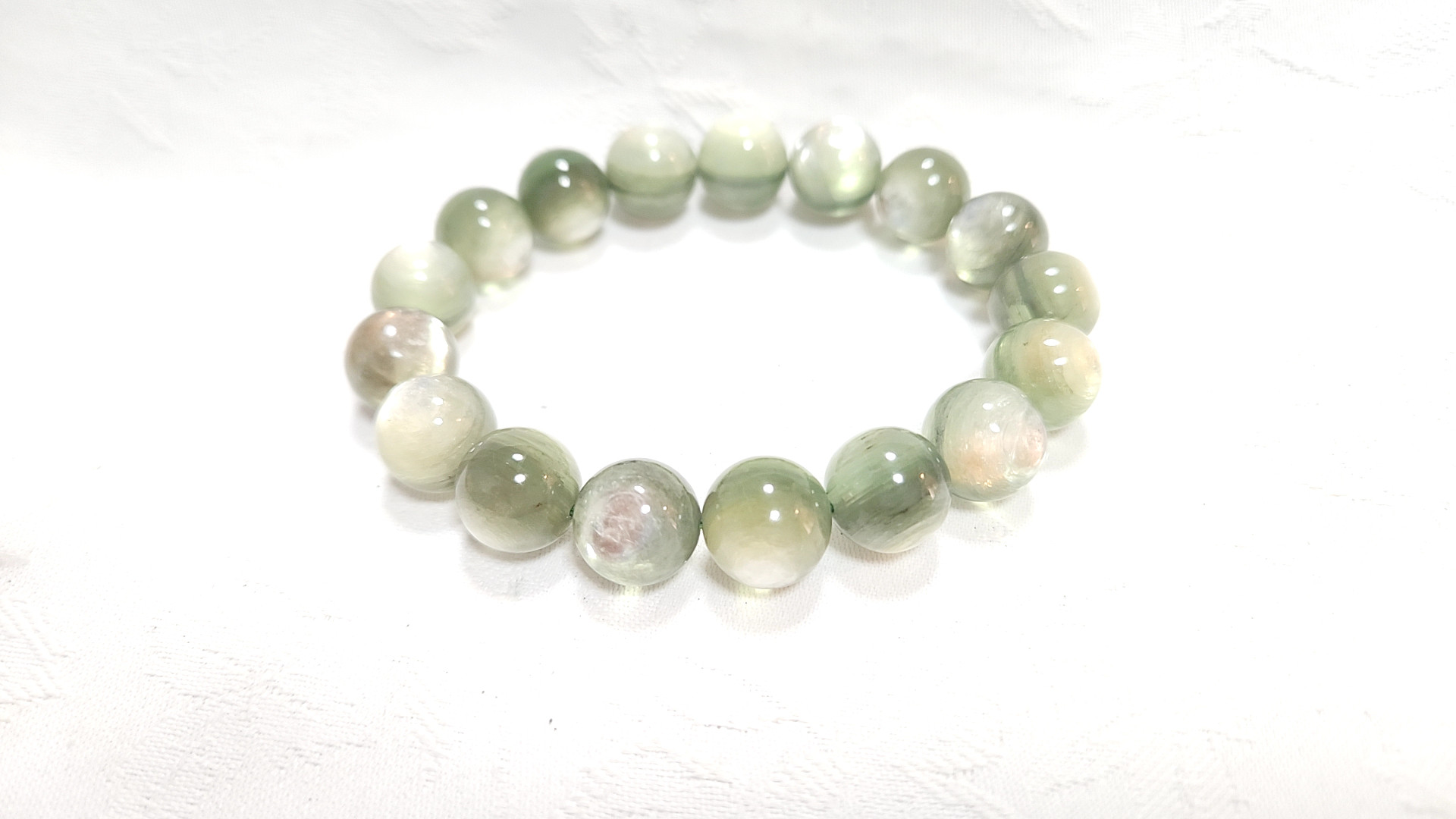 グリーンマイカ◇ヒーリングストーン◇ブレスレット◇天然石◇