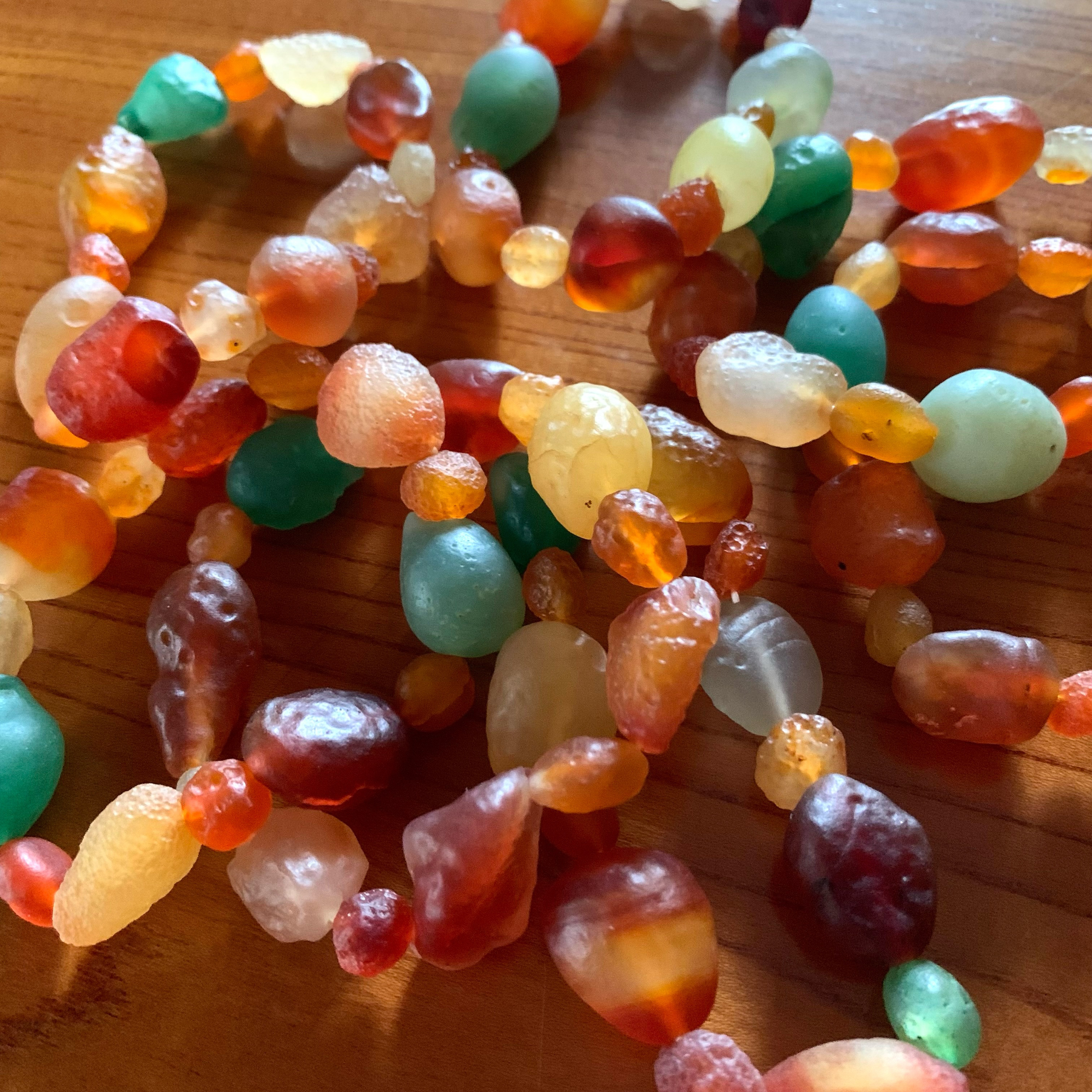 オーダー製作☆希少石☆阿拉善(アラシャン)ゴビアゲート原石のタンブルブレスレット☆A-Gの中からお選びください