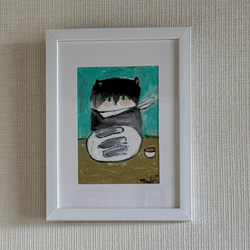 絵画 。壁掛け絵☆【部屋の中の美しい片隅に】 絵画 アカザ麦