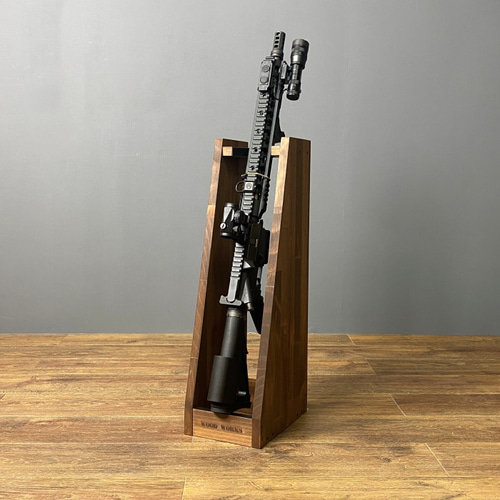 WOODWORKS ガンラック ／ライフルスタンド1丁掛+マガジンラックセット