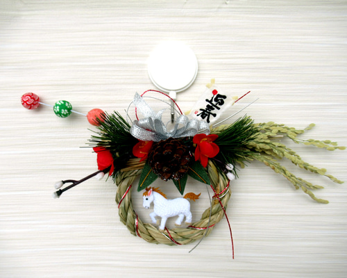 お正月リース♪No.11 KW-075L ドライリースLサイズ リース 11時まで即日出荷（営業日
