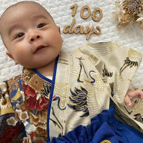 専用 ハンドメイド ベビー袴 お食い初め 男の子女の子 七五三 結婚式 お誕生日 大人気1着のみ再販【金継ぎ和柄】ハンドメイド ベビー袴 お食い初め お