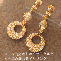 受注製作品】社交ダンス 競技ダンス イヤリング/ピアス スワロフスキー