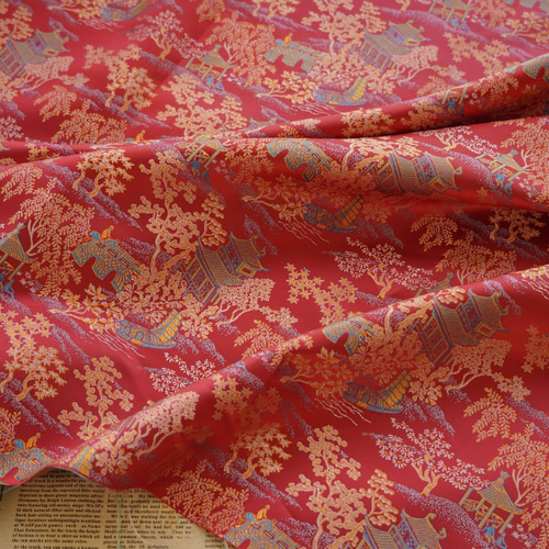 長さ1m ジャガード生地 大判 8色 中華風 錦 綺麗 上品 布 きじ 色織