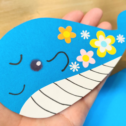 画用紙 クジラ 魚 花 ラミネート可 色紙 壁面 アルバム 飾り 施設