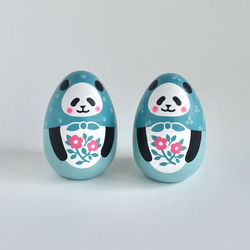 たまごパンダ《ピンクの花》 1枚目の画像