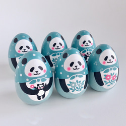 たまごパンダ《ピンクの花》 15枚目の画像