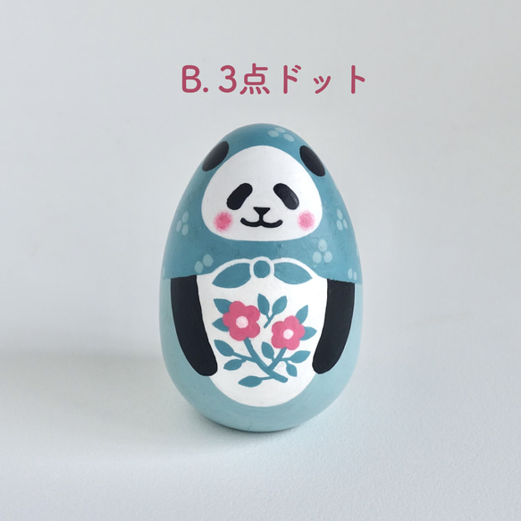たまごパンダ《ピンクの花》 10枚目の画像
