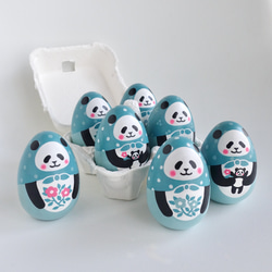 たまごパンダ《ピンクの花》 16枚目の画像