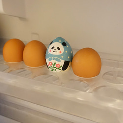 たまごパンダ《ピンクの花》 17枚目の画像