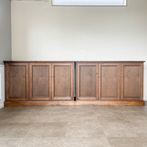 ホワイトオーク両面カウンター W1800 キッチンカウンター オープン