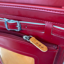 【ひらがな名入れ無料】ネームタグ・ファスナー引手「リュック・ランドセルに！」栃木レザーヌメ革 11枚目の画像