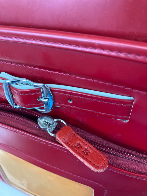 【ひらがな名入れ無料】ネームタグ・ファスナー引手「リュック・ランドセルに！」栃木レザーヌメ革 13枚目の画像