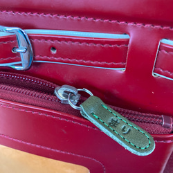 【ひらがな名入れ無料】ネームタグ・ファスナー引手「リュック・ランドセルに！」栃木レザーヌメ革 10枚目の画像