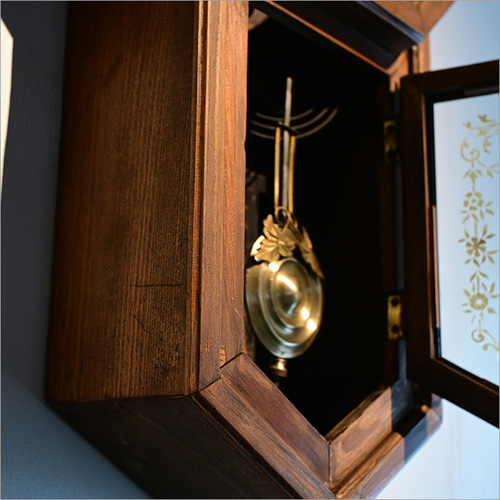 精工舎 スケルトン仕様 ぜんまい時計 リメイク品 掛け時計 振り子時計