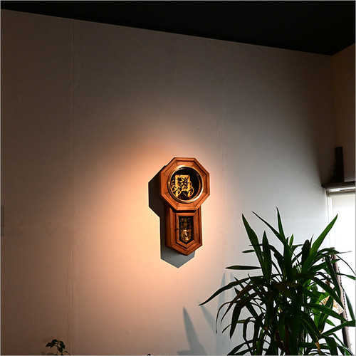 精工舎 スケルトン仕様 ぜんまい時計 リメイク品 掛け時計 振り子時計