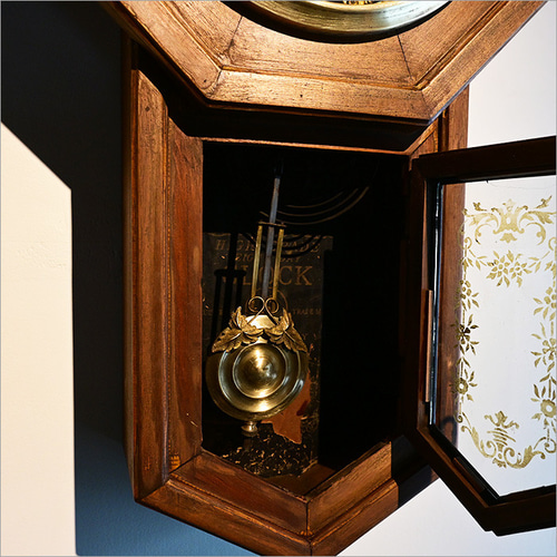 精工舎 スケルトン仕様 ぜんまい時計 リメイク品 掛け時計 振り子時計