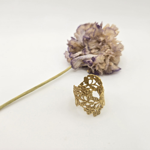 薔薇のレースデザインのリング・真鍮 指輪・リング it's colour 通販
