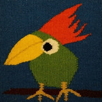 オウム 北欧手織物 新作