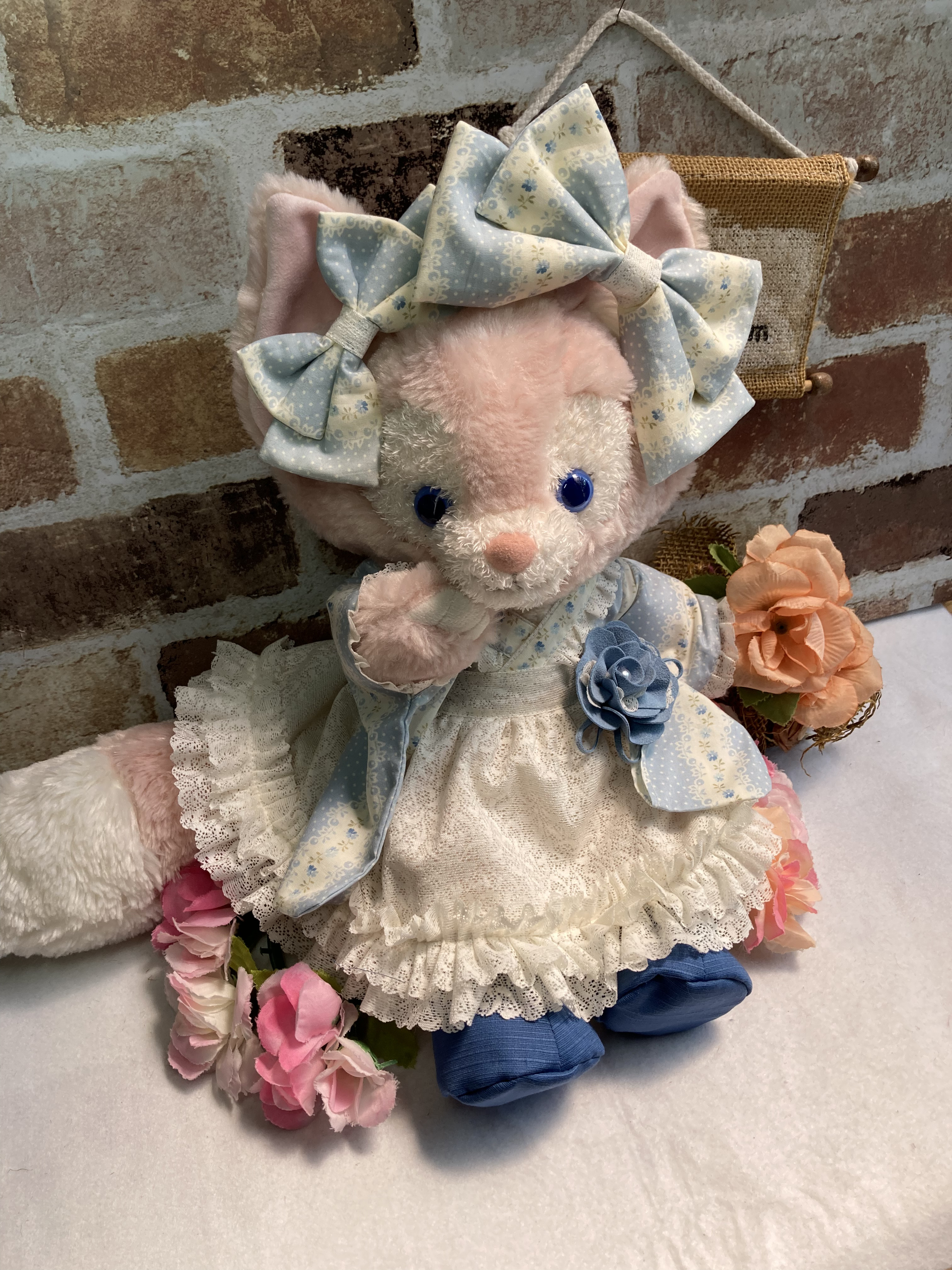 リーナベルSサイズ☆水色花柄　和モダン　着物ドレス６点コスチューム☆ステラルー も出品中