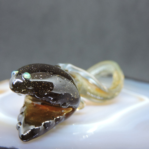 ガラスの深海生物・ちっこいフクロウナギ その他置物 硝子細工屋 通販