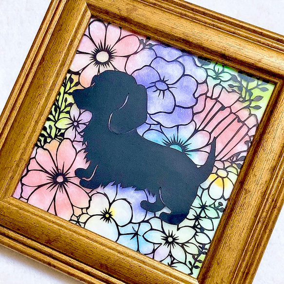 切り絵】ダックス(ミニ) 切り絵 ふわコロ《紗紀》 通販 19508054