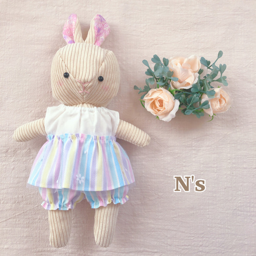 期間限定価格♡着せ替えぬいぐるみ ワンピースセット うさぎ2カラー