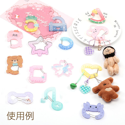 M15251 3個 アアクリルカラビナ 音符型 推し活 アクリル