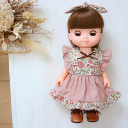 26cmドール服 ぬいぐるみ服 チェック柄ワンピース ソランちゃん レミン