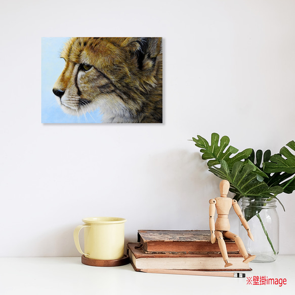 アクリル画  原画「Cub」 SMサイズ  一点物 送料無料 9枚目の画像