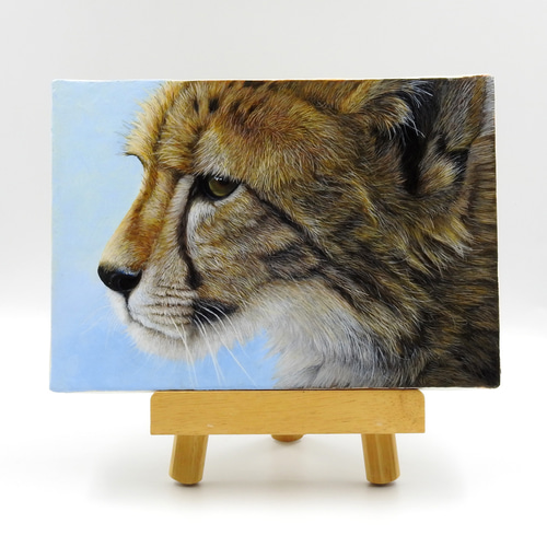 アクリル画 原画「Cub」 SMサイズ 一点物 送料無料 絵画 おや
