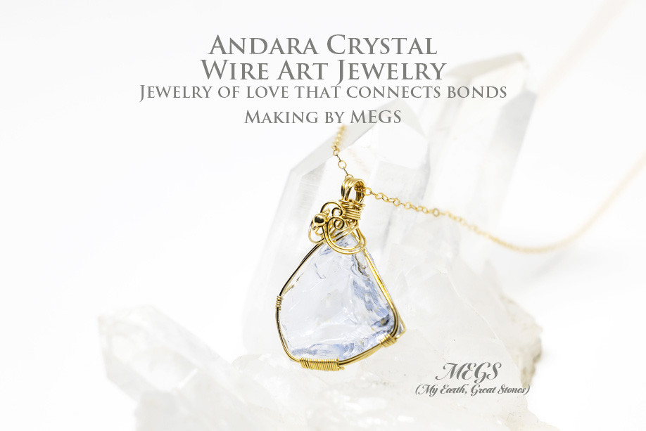 アンダラクリスタル  レディーネリー ～Cancer New Moon ’25 ワイヤーアートペンダントトップ【新月制作