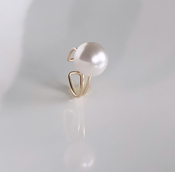 【期間限定】【夏の福袋no.3】Flowピアス&Grainパールイヤーカフ 5枚目の画像