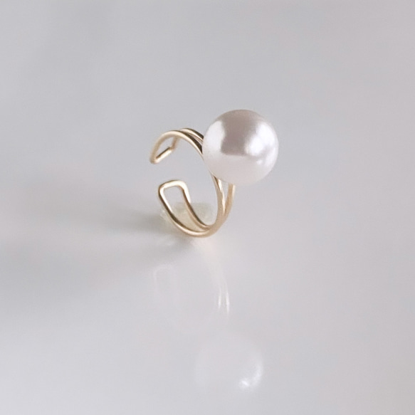 【期間限定】【夏の福袋no.3】Flowピアス&Grainパールイヤーカフ 3枚目の画像