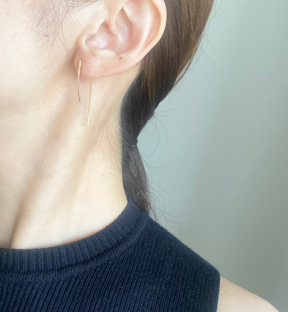 【期間限定】【夏の福袋no.3】Flowピアス&Grainパールイヤーカフ 16枚目の画像