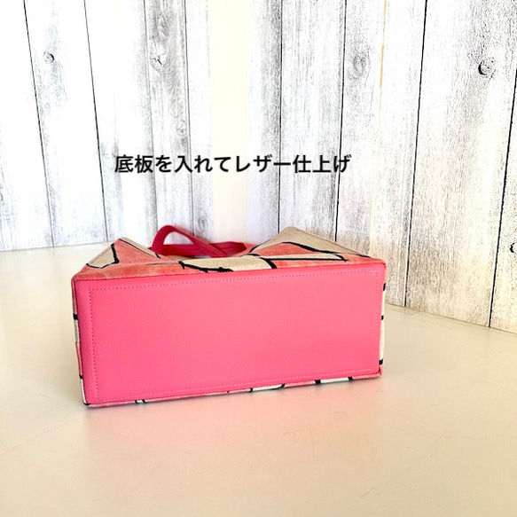 creema限定、ミナペルホネン、渡り鳥、トートバッグ１点もの 5枚目の画像