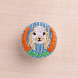❁hAnafany❁(専用) くるみボタン　鳥刺繍 刺繍ブローチ ミモザとつばめ くるみボタン 花 鳥 ボタニカル