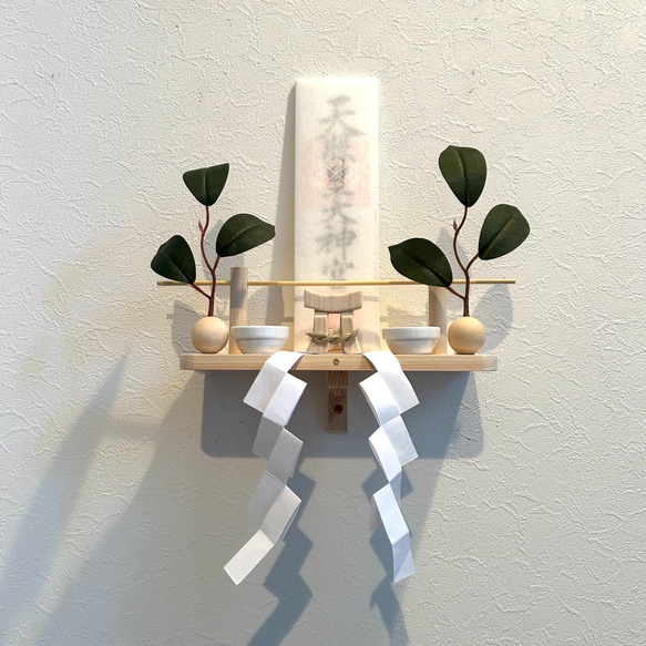 厳選国産檜　お上品な神棚／神座kamikura−お宮形−宮っ子（みやっこ） 2枚目の画像