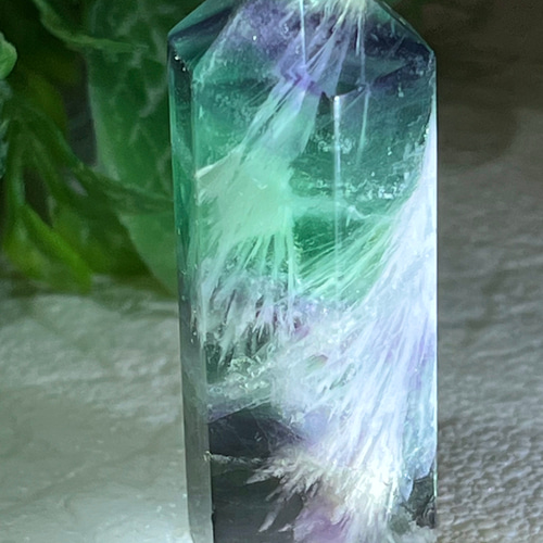 エンジェルフェザー フローライト マルチカラー 蛍石 ポイント 原石