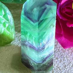 エンジェルフェザー フローライト マルチカラー 蛍石 ポイント 原石