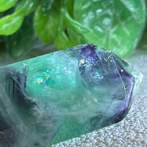 エンジェルフェザー フローライト マルチカラー 蛍石 ポイント 原石