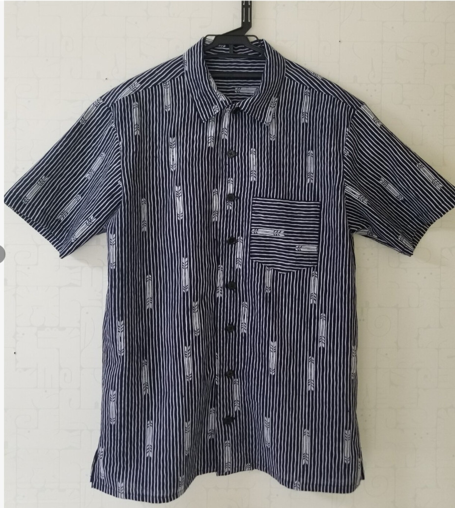 Sale LLサイズ浴衣リメイク紳士シャツ シャツ hiro 通販