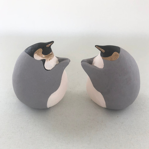 受注制作]お花が持てちゃう皇帝ペンギンさんorキングペンギンさん