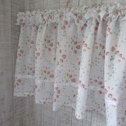 のれん アンティーク ストライプ カフェカーテン ハンドメイド カラー